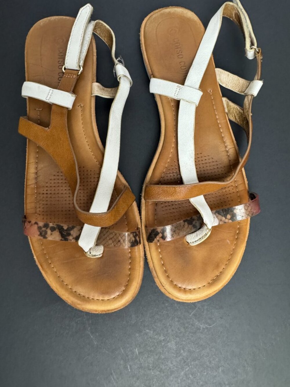 Corso Como Lather Sandals Sz 9